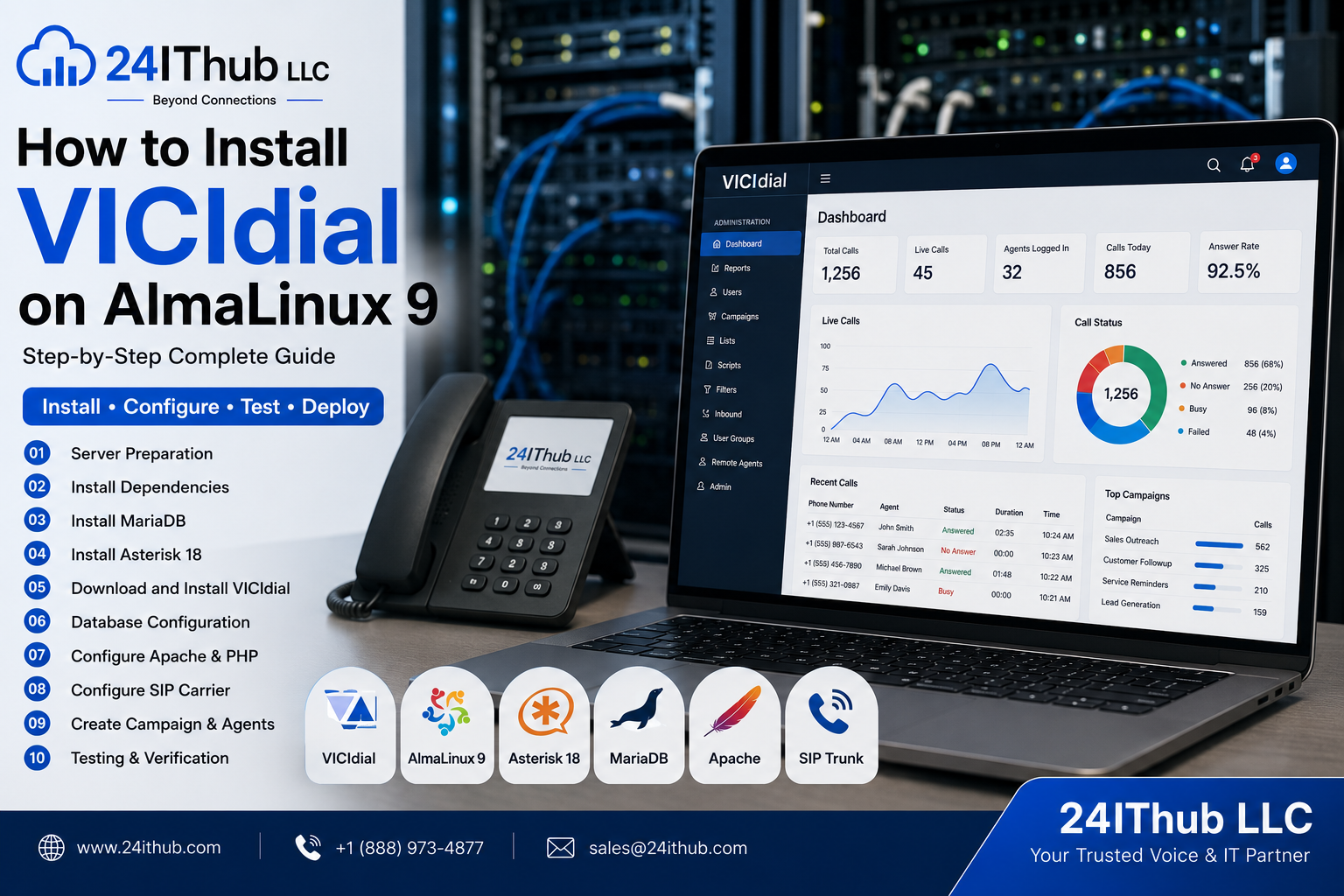 How to Install VICIdial on AlmaLinux 9: Complete Production Guide